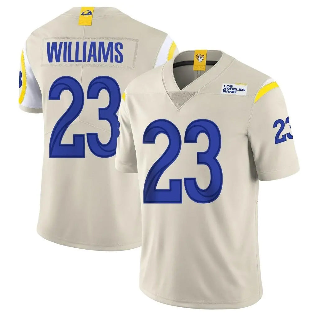 LA.Rams #23 Kyren Williams Player Bone Limited Vapor Home Game BALCE Stitched Jerseys