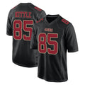 SF.49ers #85 George Kittle Player Black Fashion Home Game BALCE Stitched Jerseys