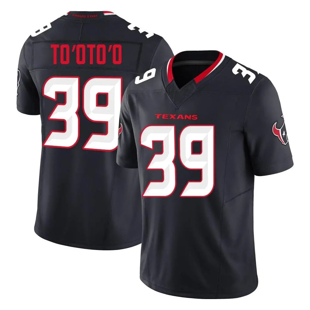 H.Texans #39 Henry To'oTo'o Player Navy Limited Alternate Vapor F.U.S.E. Home Game BALCE Stitched Jerseys
