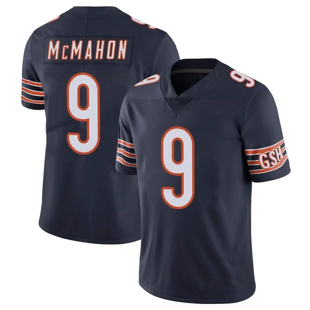 C.Bears #9 Jim McMahon Player Navy Vapor Untouchable Limited Home Game BALCE Stitched Jerseys