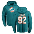 M.Dolphins #92 Zach Sieler Player Aqua LOGO Pullover Hoodies Limited BALCE Stitched Jerseys