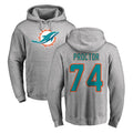 M.Dolphins #74 Kadyn Proctor Player Gray LOGO Pullover Hoodies Limited BALCE Stitched Jerseys