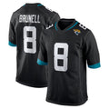J.Jaguars #8 Mark Brunell?Player Black Home Game BALCE Stitched Jerseys