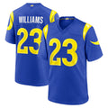 LA.Rams #23 Kyren Williams Player Royal Limited Home Game BALCE Stitched Jerseys