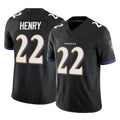 B.Ravens #22 Derrick Henry Player Black Limited Home Game BALCE Stitched Jerseys