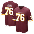 W.Commanders #76 Sam Cosmi Player Burgundy Team Color Home Game BALCE Stitched Jerseys