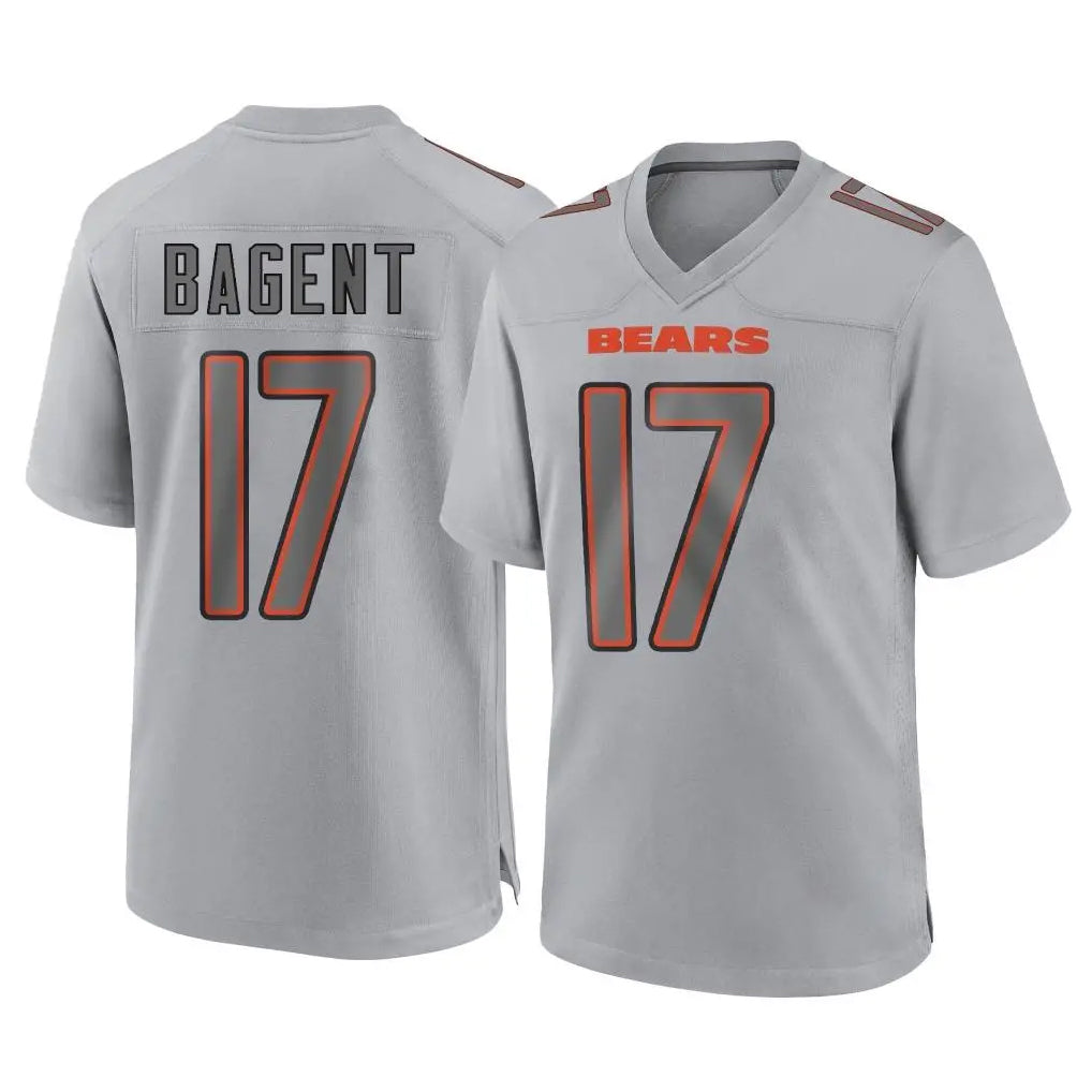 C.Bears #17 Tyson Bagent Player Gray Atmosphere Fashion Game BALCE Stitched Jerseys