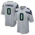 S.Seahawks #0 DeMarcus Lawrence Player Gray Home Game BALCE Stitched Jerseys