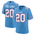 T.Titans #20 Tony Pollard Player Light Blue 2026 Game Home BALCE Stitched Jerseys