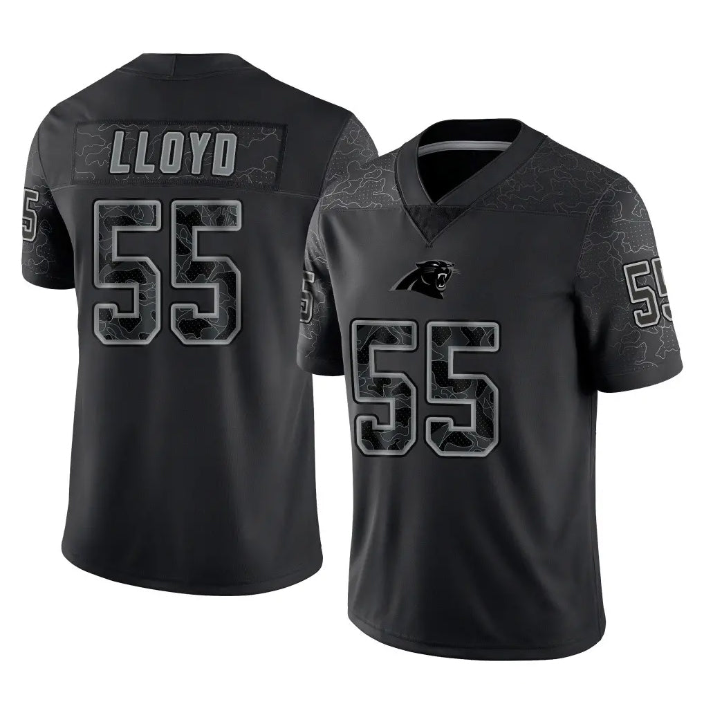 C.Panthers #55 Devin Lloyd Player Black Limited Reflective Game BALCE Stitched Jerseys