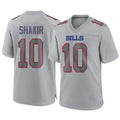B.Bills #10 Khalil Shakir Player Gray Fashion Home Game BALCE Stitched Jerseys