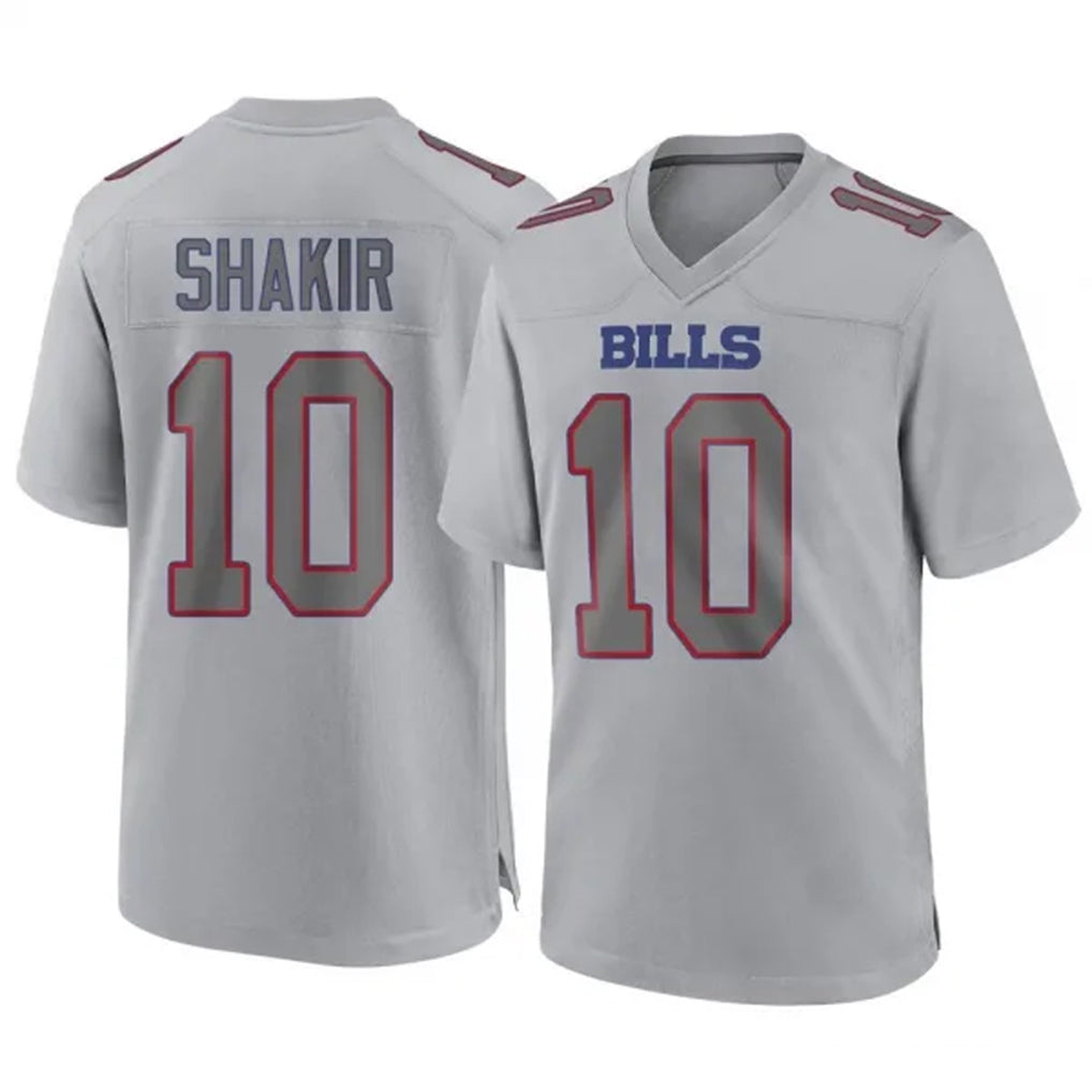 B.Bills #10 Khalil Shakir Player Gray Fashion Home Game BALCE Stitched Jerseys
