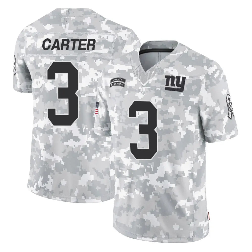 NY.Giants #3 Abdul Carter Player Arctic Camo Salute To Service Limited Game BALCE Stitched Jerseys