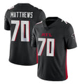 A.Falcons #70 Jake Matthews Player Black Vapor Untouchable Limited Home Game BALCE Stitched Jerseys