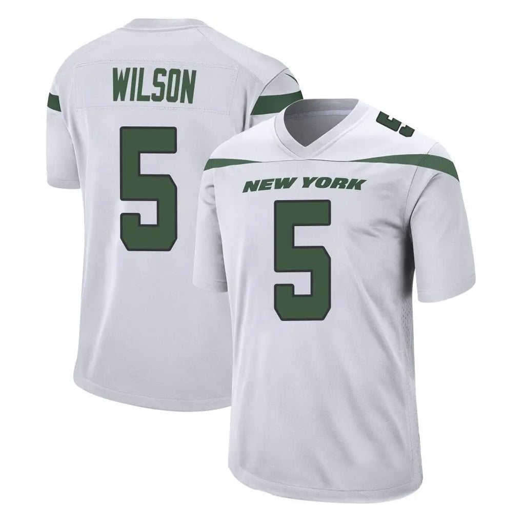 NY.Jets #5 Garrett Wilson Player White Spotlight Home Game BALCE Stitched Jerseys