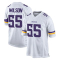M.Vikings #55 Eric Wilson Player White Home Game BALCE Stitched Jerseys