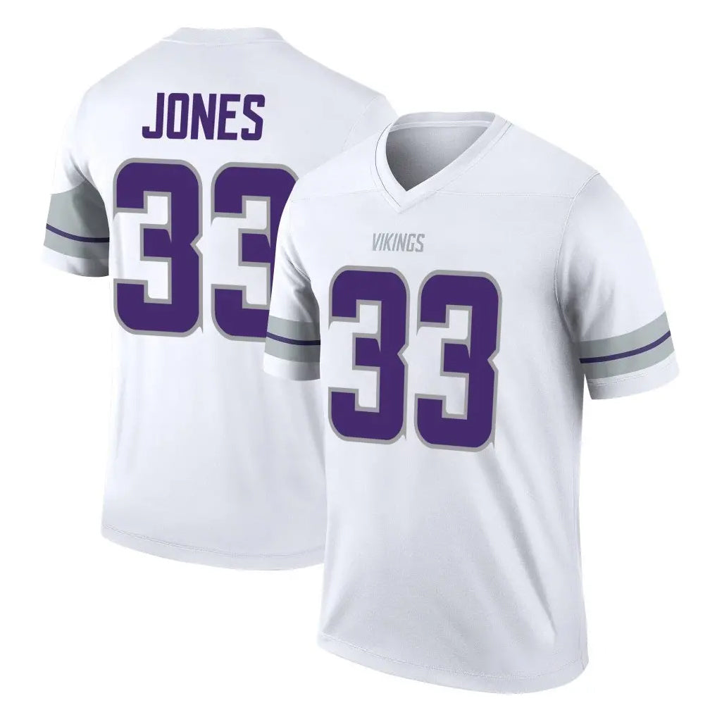 M.Vikings #33 Aaron Jones Sr. Player White Alternate Legend Home Game BALCE Stitched Jerseys