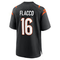C.Bengals #16 Joe Flacco Player Black Home Game BALCE Stitched Jerseys