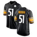 P.Steelers #51 Nick Herbig Player Black Home Game BALCE Stitched Jerseys