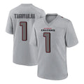 A.Falcons #1 Tua Tagovailoa Player Gray Fashion Home Game BALCE Stitched Jerseys