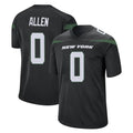 NY.Jets #0 Braelon Allen Player Stealth Black Home Game BALCE Stitched Jerseys