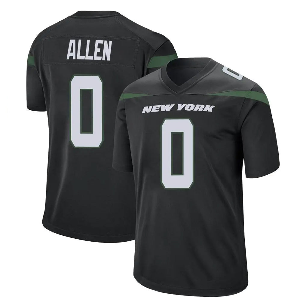 NY.Jets #0 Braelon Allen Player Stealth Black Home Game BALCE Stitched Jerseys