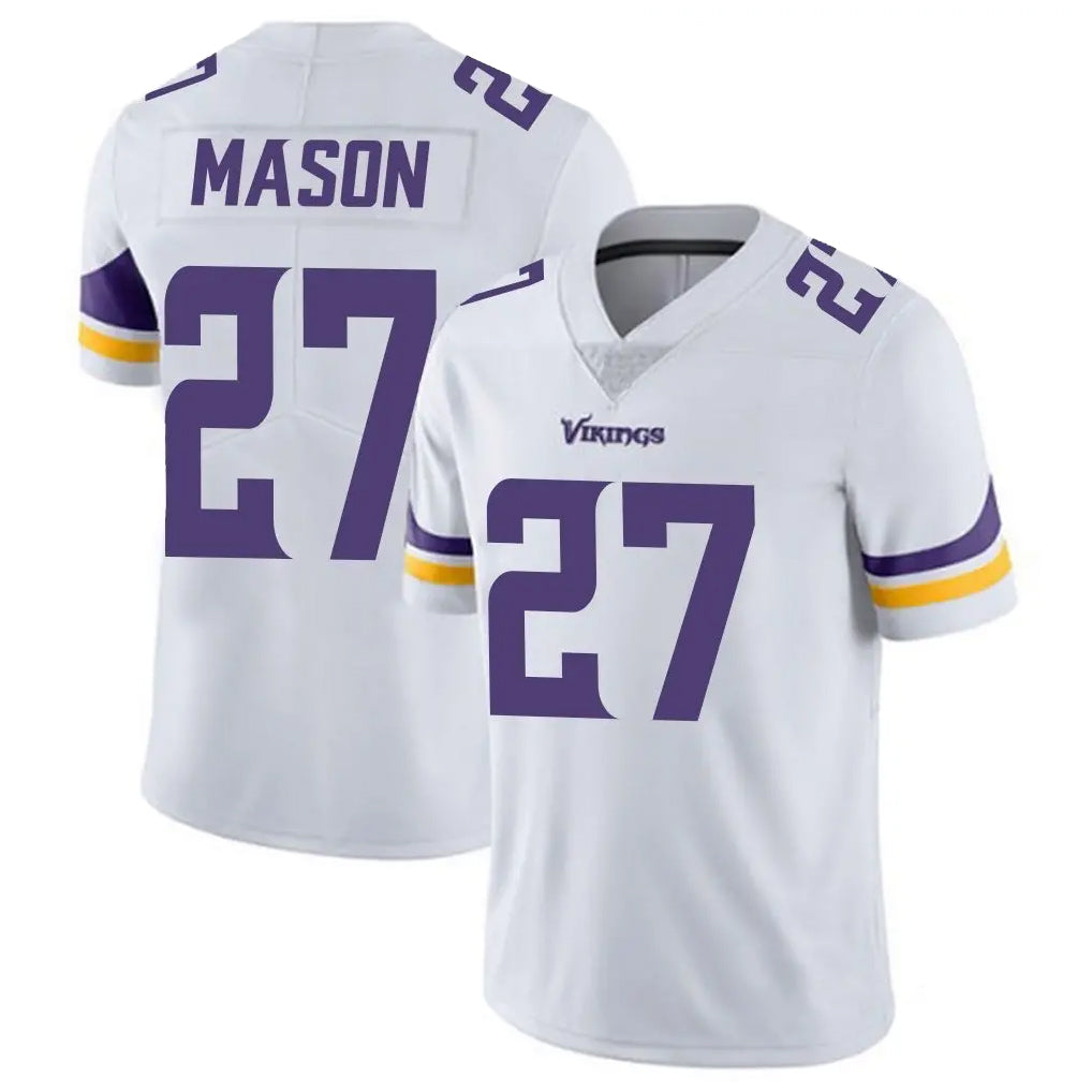 M.Vikings #27 Jordan Mason Player White Limited Vapor Untouchable Home Game BALCE Stitched Jerseys