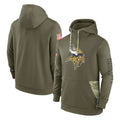 M.Vikings ## Vikings Blank Player Olive Salute to Service Pullover Hoodies BALCE Stitched Jerseys