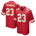 KC.Chiefs #23 Drue Tranquill Player Red Home Game BALCE Stitched Jerseys
