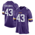 M.Vikings #43 Andrew Van Ginkel Player Purple Home Game BALCE Stitched Jerseys