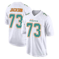M.Dolphins #73 Austin Jackson Player White Fashion Home Game BALCE Stitched Jerseys