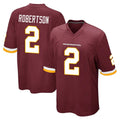 W.Commanders #2 Amik Robertson Player Burgundy Team Color Home Game BALCE Stitched Jerseys