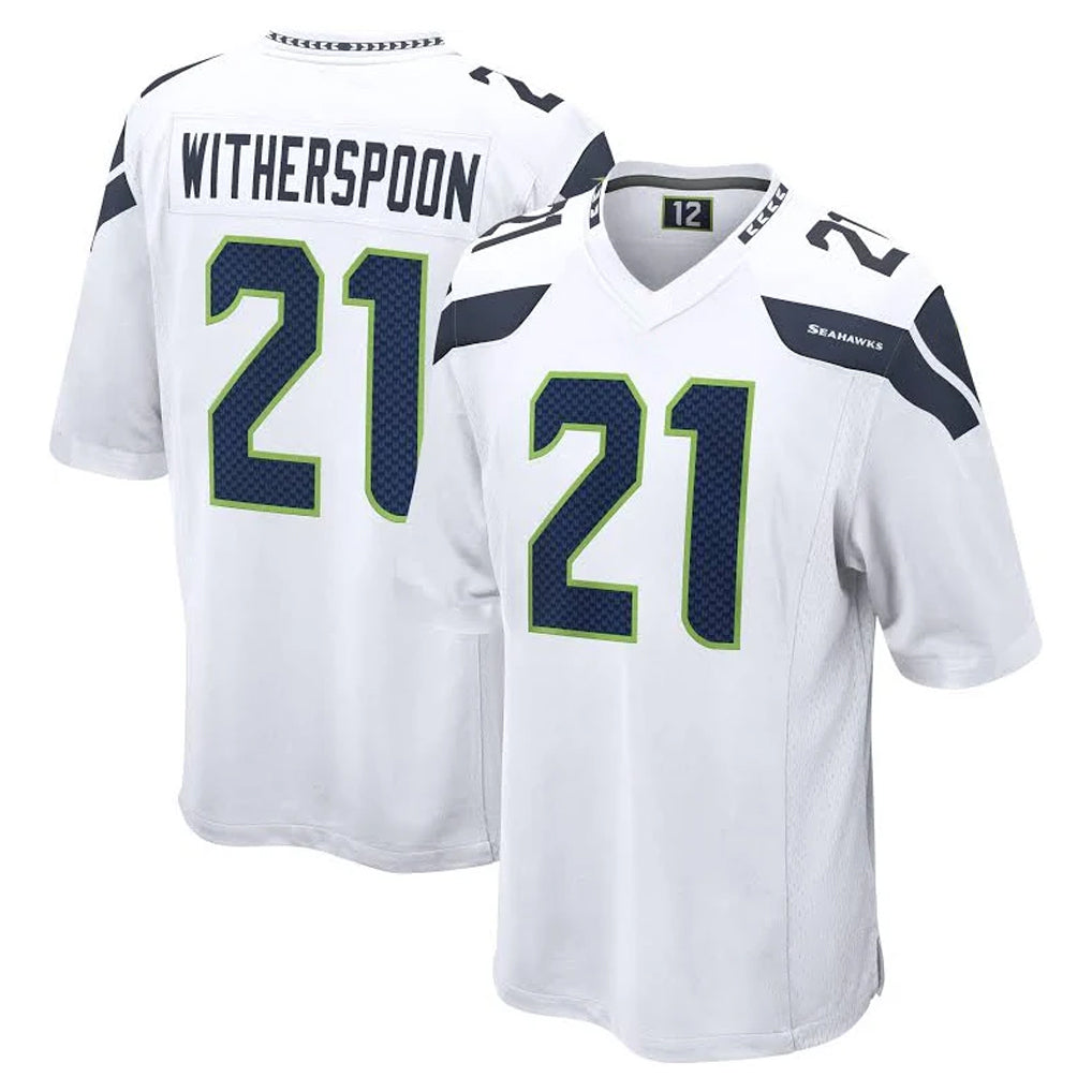 S.Seahawks #21 Devon Witherspoon Player White Home Game BALCE Stitched Jerseys