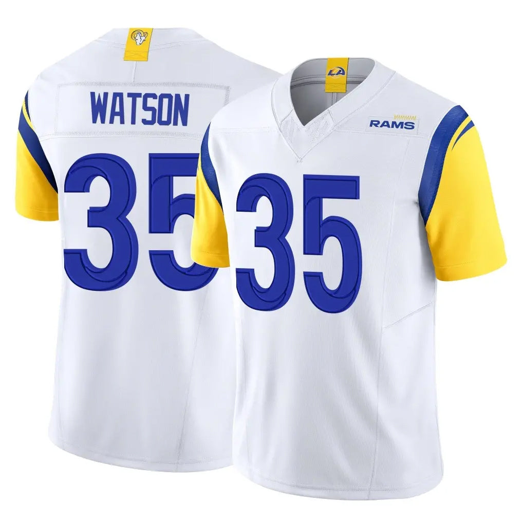 LA.Rams #35 Jaylen Watson Player White Limited Vapor F.U.S.E. Home Game BALCE Stitched Jerseys
