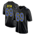 LA.Rams #69 Kevin Dotson Player Black Fashion Limited Home Game BALCE Stitched Jerseys