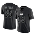 LA.Rams #35 Jaylen Watson Player Black Limited Reflective Home Game BALCE Stitched Jerseys