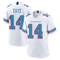 T.Titans #14 Carnell Tate Player White 2026 Game Home BALCE Stitched Jerseys