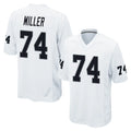 LV.Raiders #74 Kolton Miller Player White Home Game BALCE Stitched Jerseys