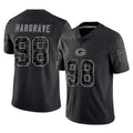 GB.Packers #98 Javon Hargrave Player Black Reflective Limited Home Game BALCE Stitched Jerseys