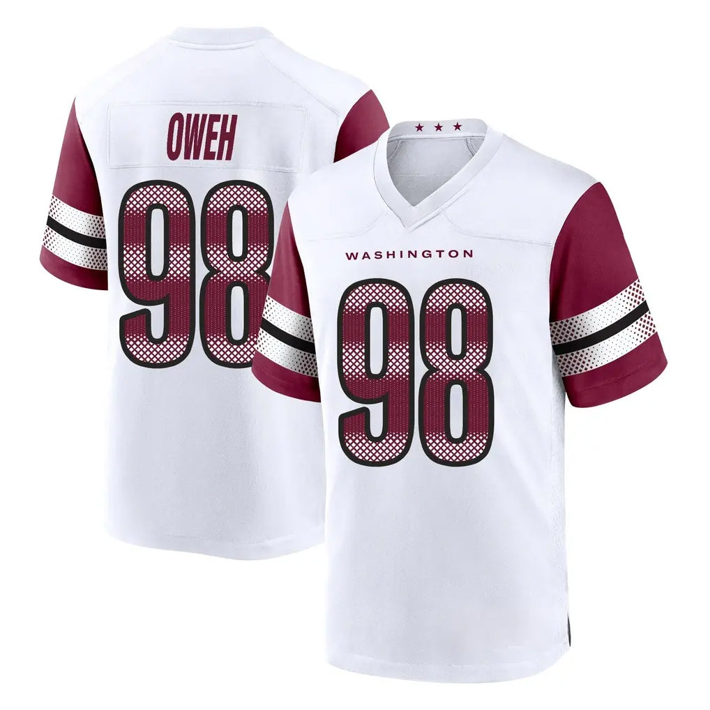 W.Commanders #98 Odafe Oweh Player White Game Home BALCE Stitched Jerseys