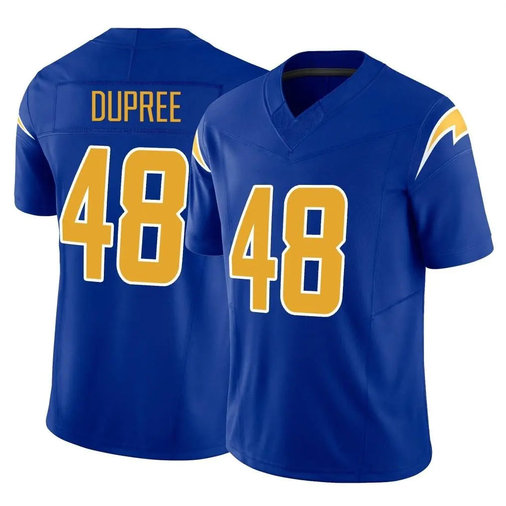 LA.Chargers #48 Bud Dupree Player Royal Limited Vapor F.U.S.E. Home Game BALCE Stitched Jerseys