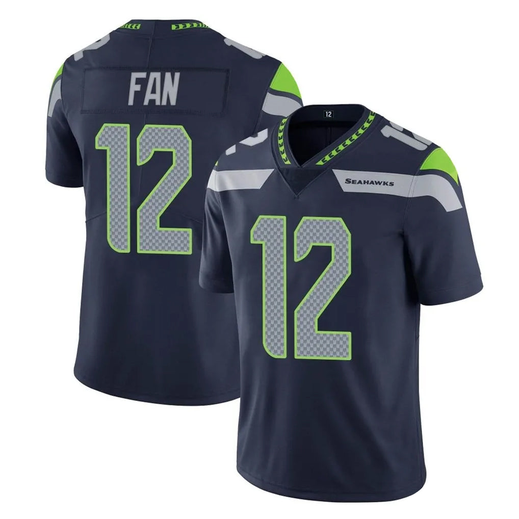 S.Seahawks #12 12th Fan Player Navy Limited Vapor Untouchable Home Game BALCE Stitched Jerseys