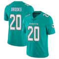 M.Dolphins #20 Jordyn Brooks Player Aqua Limited Vapor Untouchable Home Game BALCE Stitched Jerseys