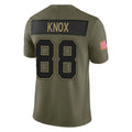 B.Bills #88 Dawson Knox Player Olive Salute to Service Limited Home Game BALCE Stitched Jerseys