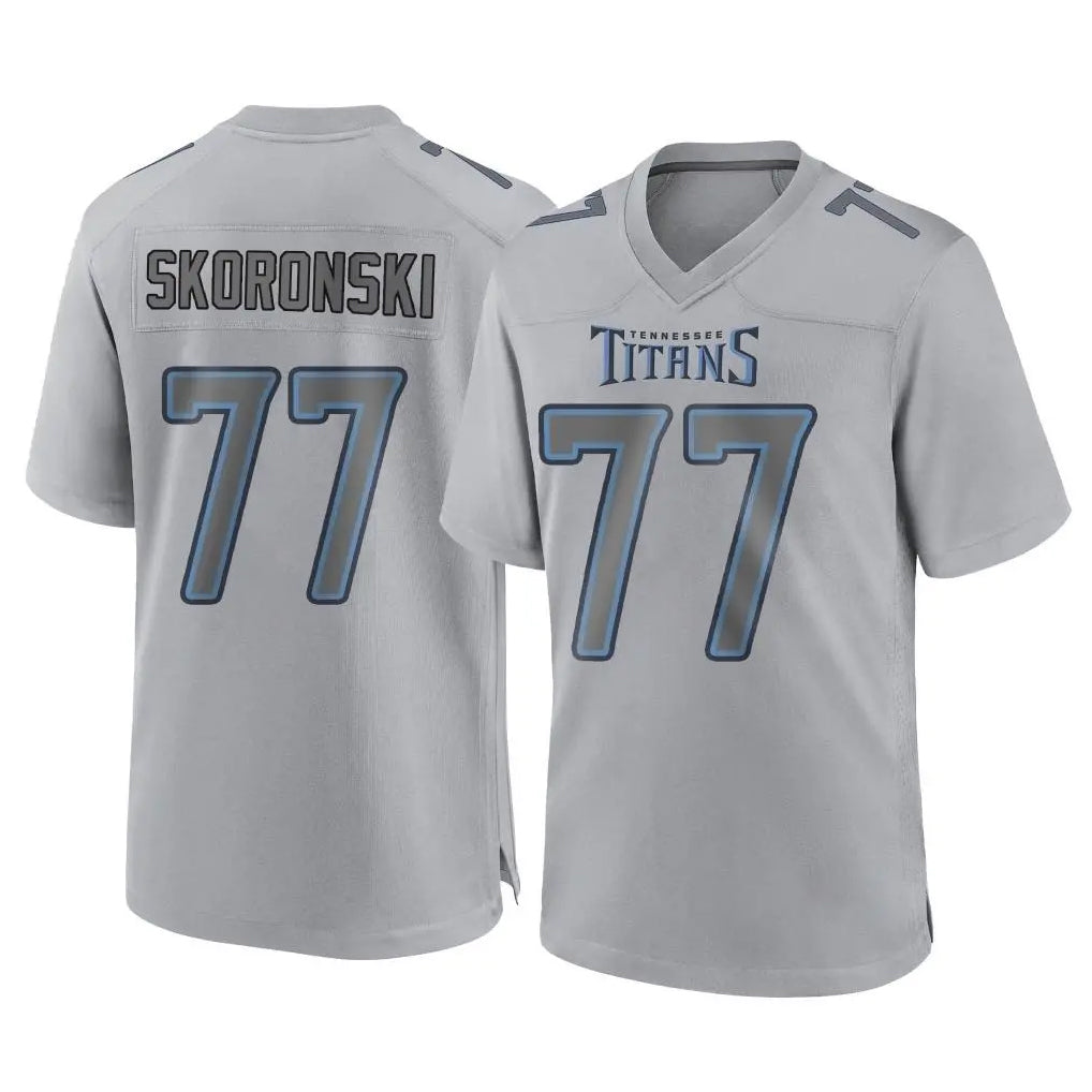 T.Titans #77 Peter Skoronski Player Gray Atmosphere Fashion Home Game BALCE Stitched Jerseys