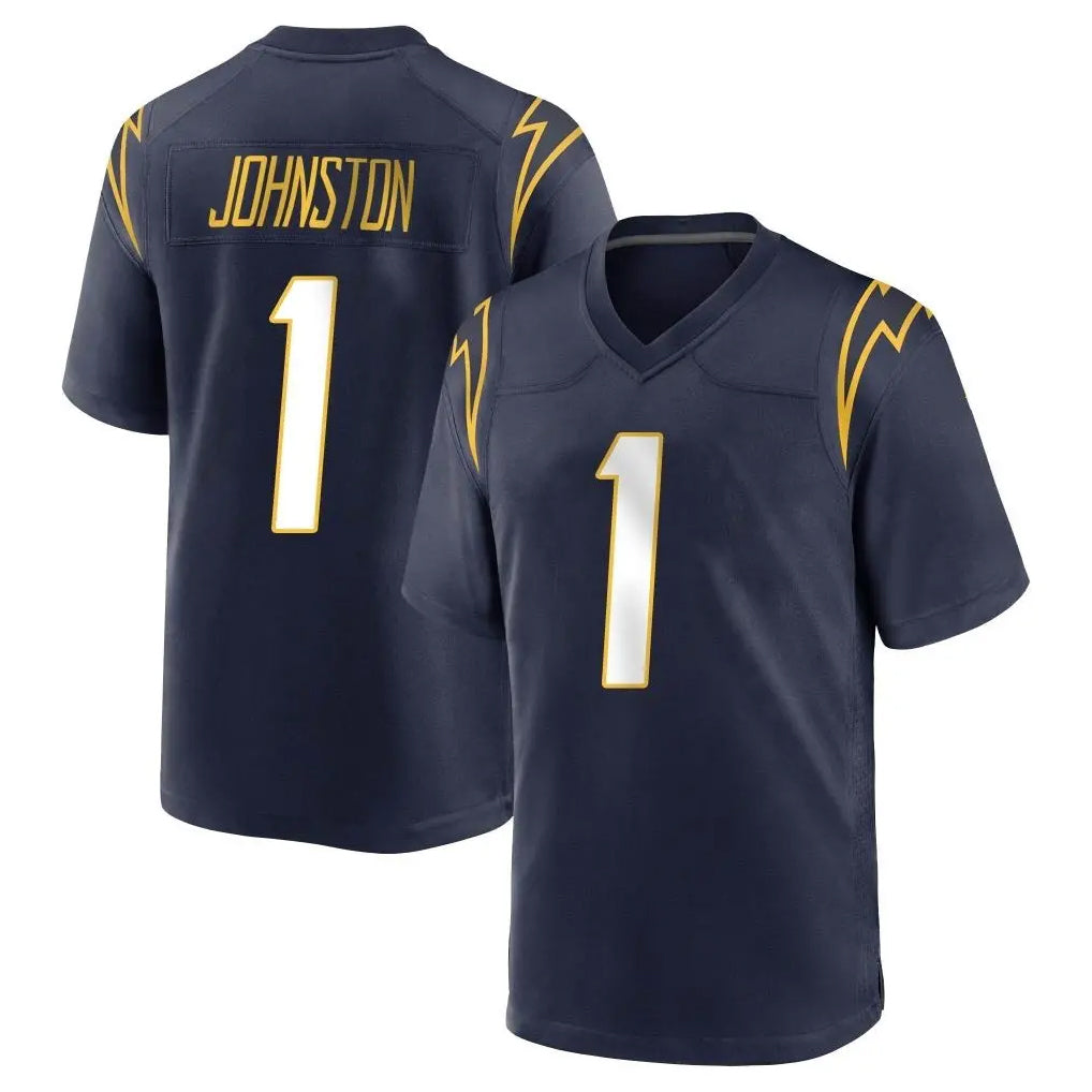 LA.Chargers #1 Quentin Johnston Player Navy Home Game BALCE Stitched Jerseys