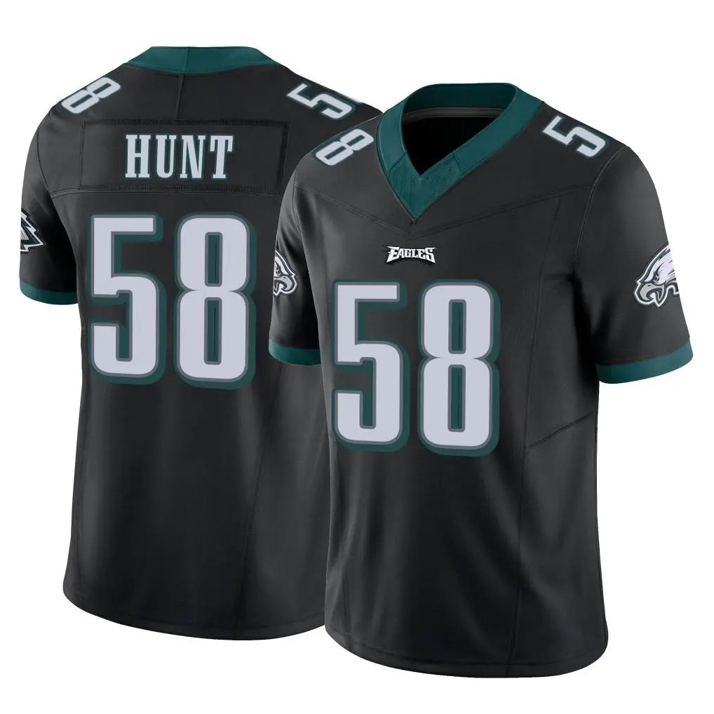P.Eagles #58 Jalyx Hunt Player Black Limited Vapor F.U.S.E. Home Game BALCE Stitched Jerseys