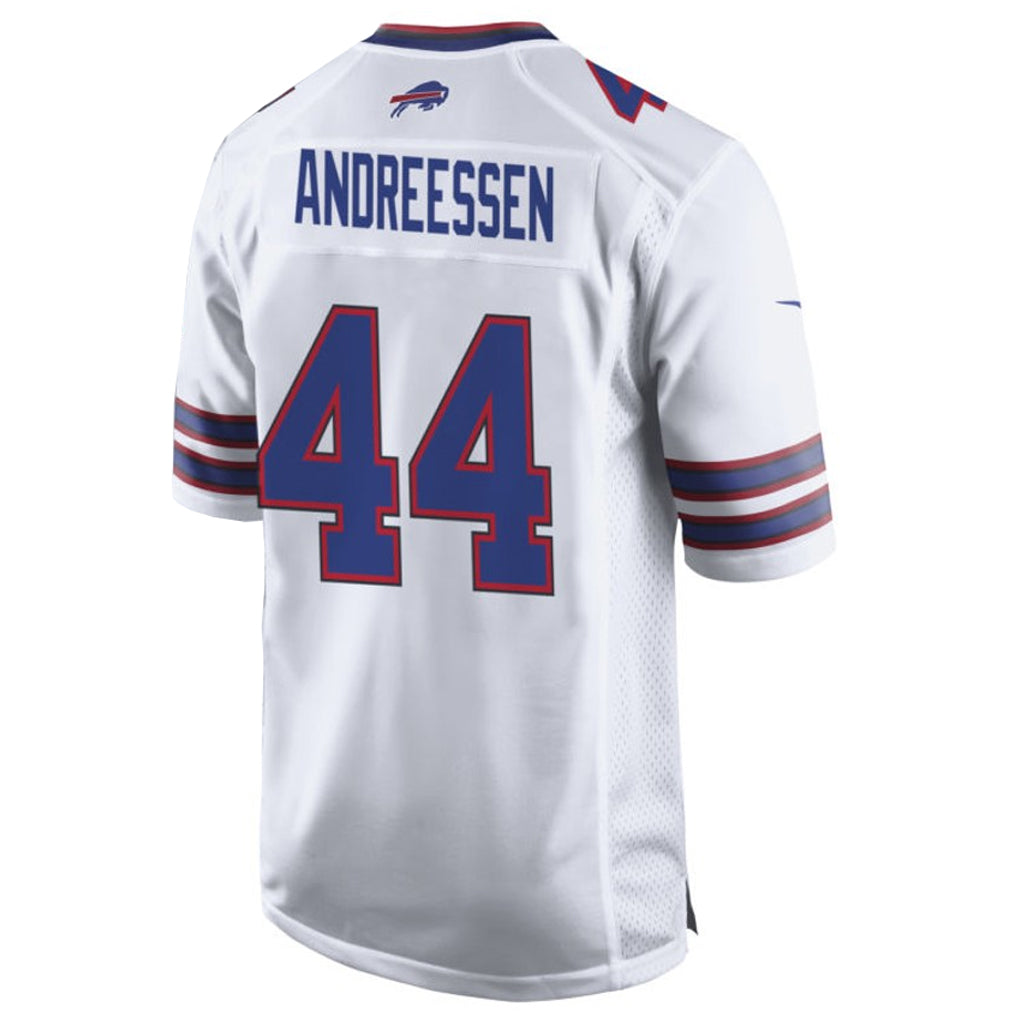 B.Bills #44 Joe Andreessen Player White Home Game BALCE Stitched Jerseys