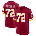 W.Commanders #72 Josh Conerly Jr. Player Burgundy Game Home BALCE Stitched Jerseys