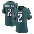 P.Eagles #2 Riq Woolen Player Green Home Game BALCE Stitched Jerseys